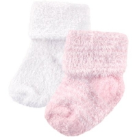 Luvable Friends  Baby Girls' Chenille Socks 2-Pack
