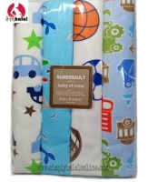 4-Pack Flannel Receiving Blanket Set