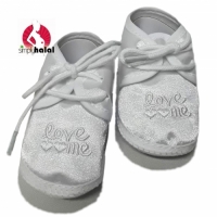 White Fabric Shoes - Newborn 