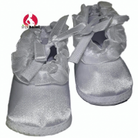 White Fabric Shoes - Newborn 