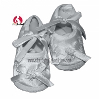 White Fabric Shoes - Newborn 