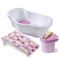 Summer Infant Newborn to Toddler Bath Center & Shower, Pink