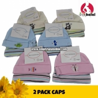 2 Pack Infant Caps