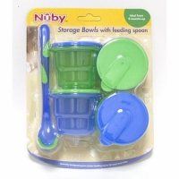 Nuby Storage Bowls with Feeding Spoon