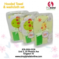 Hooded Towel & Washcloth Set