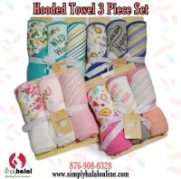 3 Pk Hooded Towels