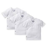 Gerber 3-Pack White Side-Snap Short Sleeve Shirts