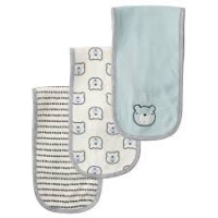 Gerber 3-Pack Neutral Bear Terry Burp Cloths