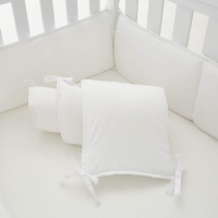 4-Piece Baby Safe Crib Bumper Pads for Standard Cribs