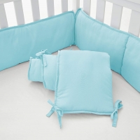 4-Piece Baby Safe Crib Bumper Pads for Standard Cribs