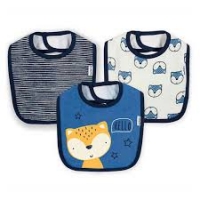 Gerber 3-Pack Boys Fox Terry Bibs