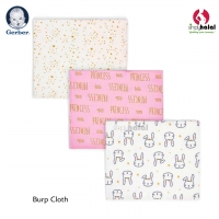 Gerber® 3-Pack Baby Girls Princess Knit Burpcloths