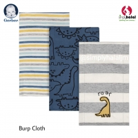 Gerber® 3-Pack Baby Boys Dinosaur Knit Burpcloths