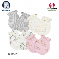 Gerber® 4-Pack Baby Girls Princess No Scratch Mittens Set