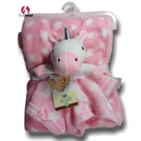Baby Plush Blanket with Security Blanket