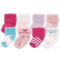 Luvable Friends Baby 8-Pack Newborn Socks