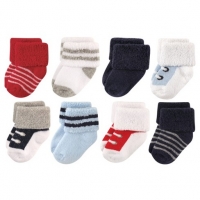 Luvable Friends Baby 8-Pack Newborn Socks