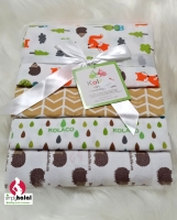 4-Pack Flannel Receiving Blanket Set