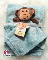 Baby Plush Blanket with Security Blanket