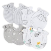 Gerber 4-Pack Baby Neutral No Scratch Mittens