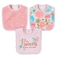 Gerber 3-Pack Girls Princess Bibs