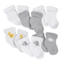 Gerber 6-Pack Neutral Wiggle Proof® Terry Bootie Socks