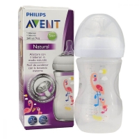 Philips AVENT Natural Baby Bottle, Clear, 9 Oz