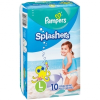 Pampers Splashers Size L Disposable Swim Pants 