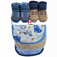 5 Pc Gift Set - Bibs & Booties