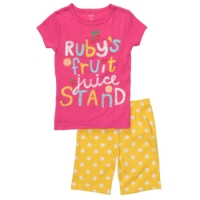 Fun print snug fit cotton 2-piece pj's