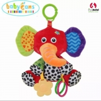 Plush Baby Rattle - Elephant