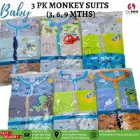 3 Pk Sleepers (Monkey Suits)