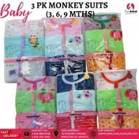 3 Pk Sleepers (Monkey Suits)