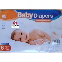 6 Pk Cloth Diapers - Cutie Baby