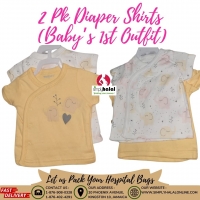 2 Pk Diaper Shirts (Lap Side Shirts)