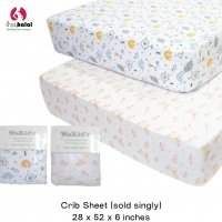 Fitted Crib Sheet - Printed (sold singly)