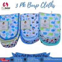 3 Pack Burp Cloths