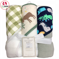 3 Pk Hooded Towels