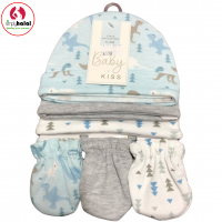 3 Pk Cap & Mitten Gift Set