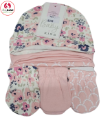 3 Pk Cap & 3 Pk Mitten Set