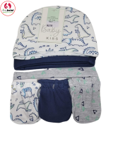 3 Pk Cap & 3 Pk Mitten Set