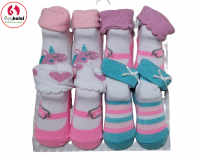 4 Pk Girl Socks Set