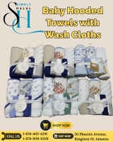 3 Pk Hooded Towels & 3 Washcloth Gift Set