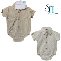 2 Pk Onesies with Collar