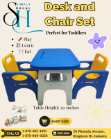 Kids Desk and 2 Chairs