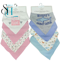 4 Pk Bandana Bibs