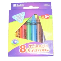 8 Pack Triangle Crayons