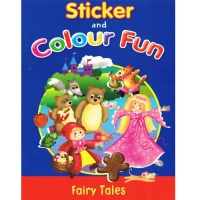 Sticker and Colour Fun Book - Fairy Tales