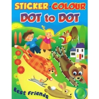 Sticker.Colour - Dot to Dot - Best Friends Book