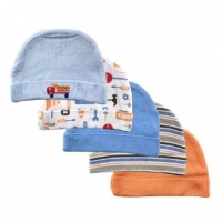 Luvable Friends Cap, 5 Pack, 0-6 Months